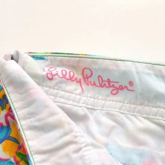 Lilly Pulitzer Callahan Shorts Summer Haze Blue 00 - Picture 5 of 5